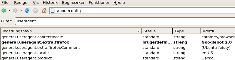 Firefox forklædt som Google