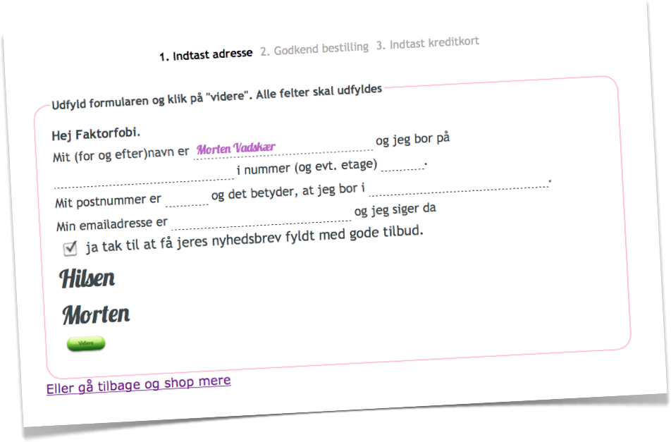 Mad libs løsning